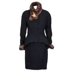 Thierry Mugler Wasp Waist Faux Fox Suit 9