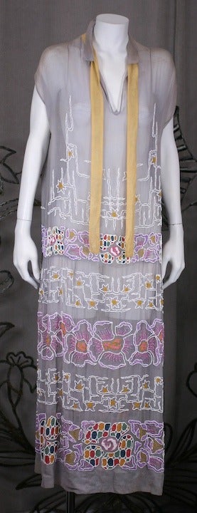 embroidered cotton dress