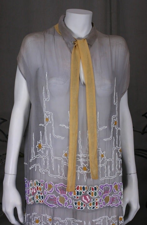 House of Adair - Robe à fleurs en coton brodé Pour femmes en vente