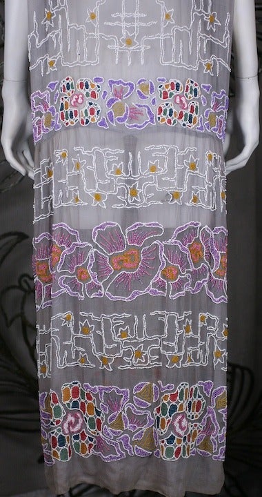 House of Adair Embroidered Cotton Floral Dress For Sale 1