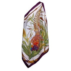 Gucci Silk Pheasant Scarf