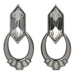 YSL Jeweled Hoop Earrings 4