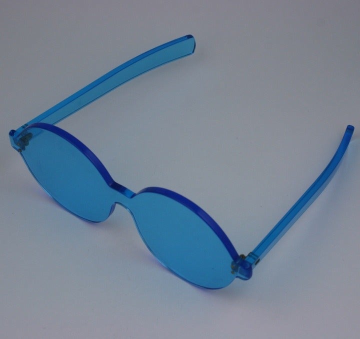 Blue Mod Glasses In Excellent Condition In New York, NY