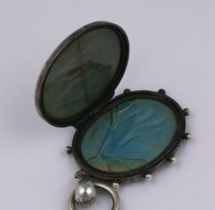 Victorian Silver Locket and Chain 1