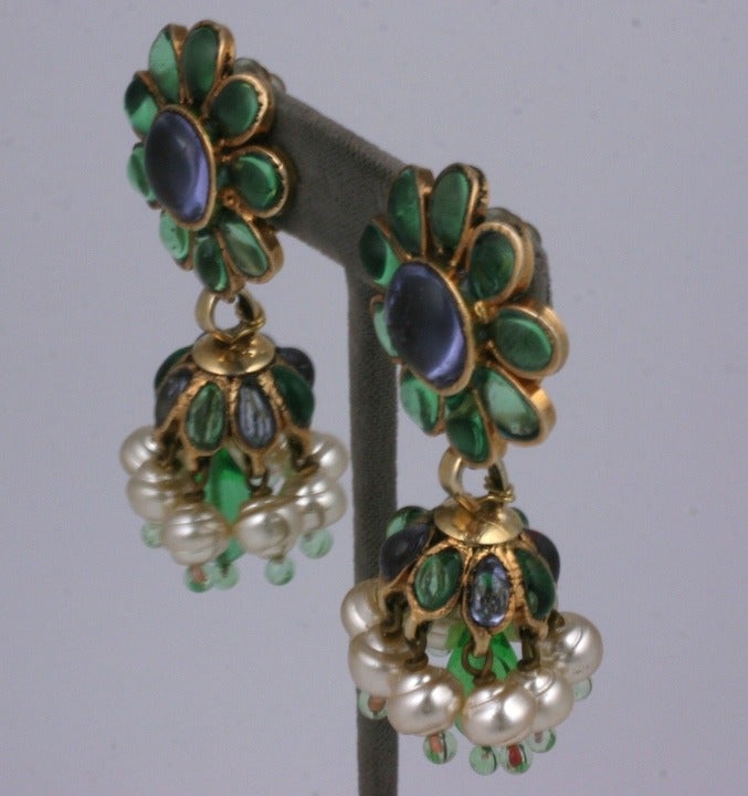 chanel anglo indian earrings