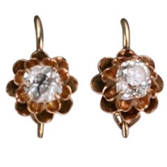Victorian Mine Diamond Earrings