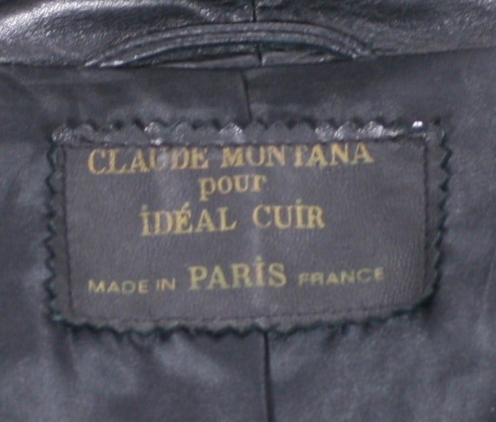 Claude Montana Fringed Moto Jacket In Good Condition For Sale In New York, NY