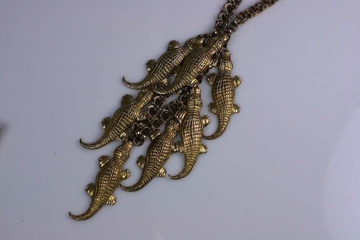 Alligator Cluster Pendant In Excellent Condition In New York, NY