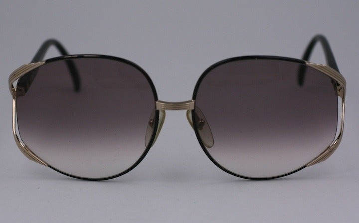 Gray Christian Dior Logo Sunglasses