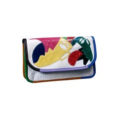 Carlos Falchi Colorful Clutch 1
