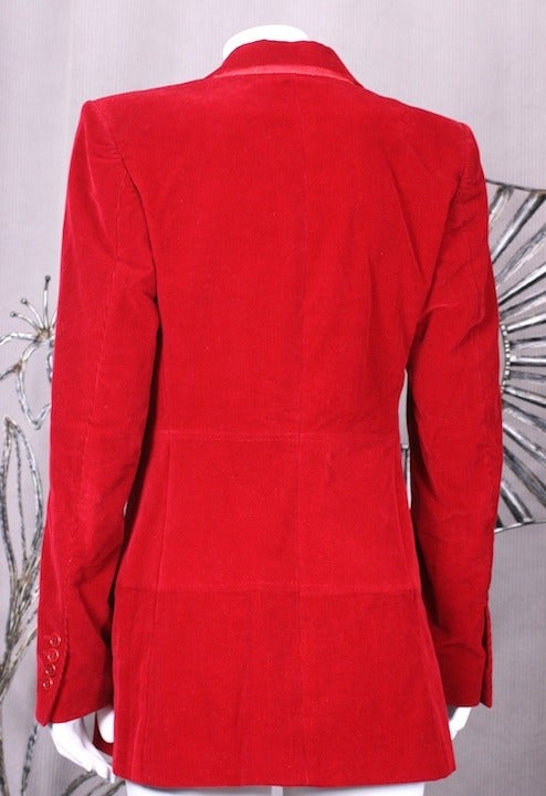 corduroy jacket red