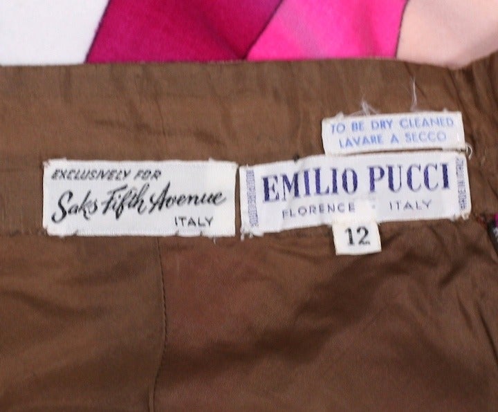 Women's Emilio Pucci Scarf Hem Skirt