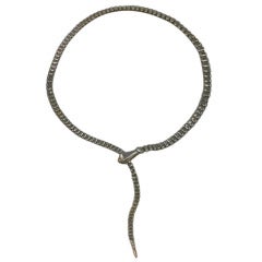 Early Elsa Peretti Snake Necklace