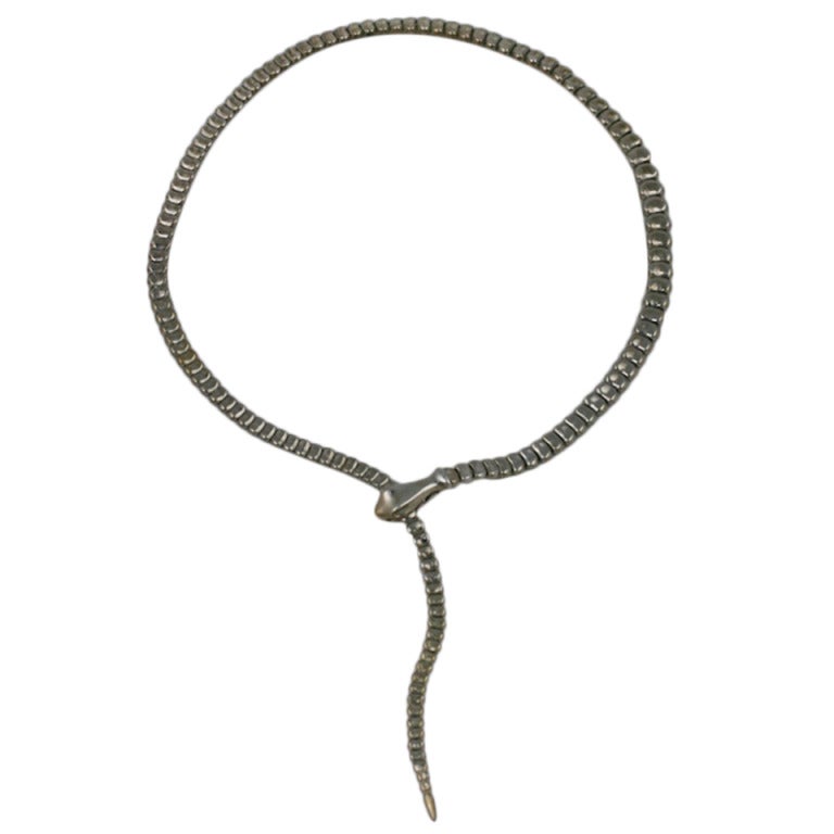 Early Elsa Peretti Snake Necklace