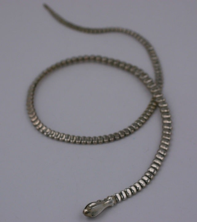 Early Elsa Peretti Snake Necklace In Excellent Condition In New York, NY