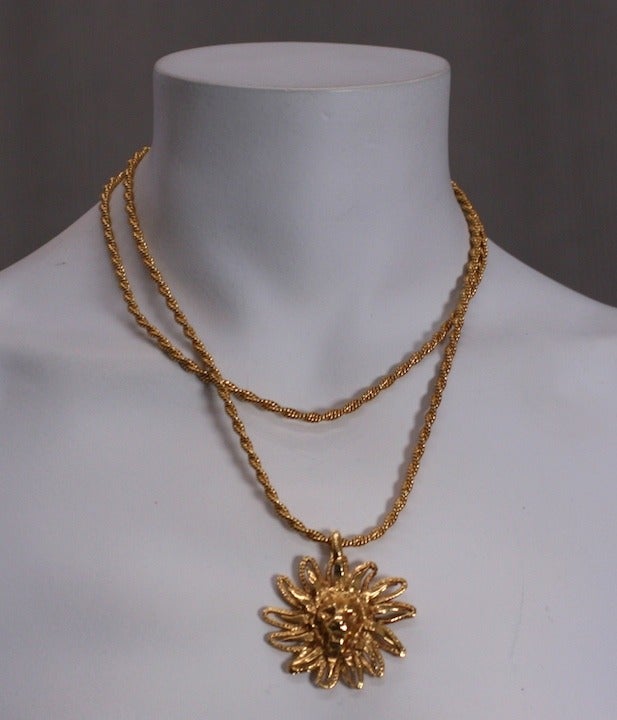 Early Chanel Lion Pendant 3