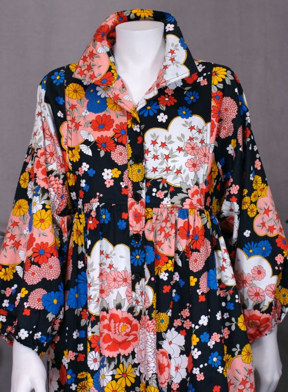 Women's YSL Japanesque Cotton Kimono Shirtwaist