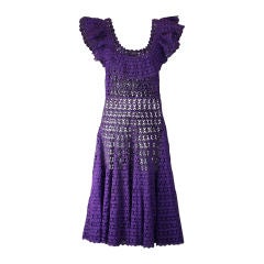 Vintage Cotton Lace Fiesta Dress, 1950s
