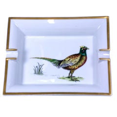 Vintage Hermes Handpainted Ashtray