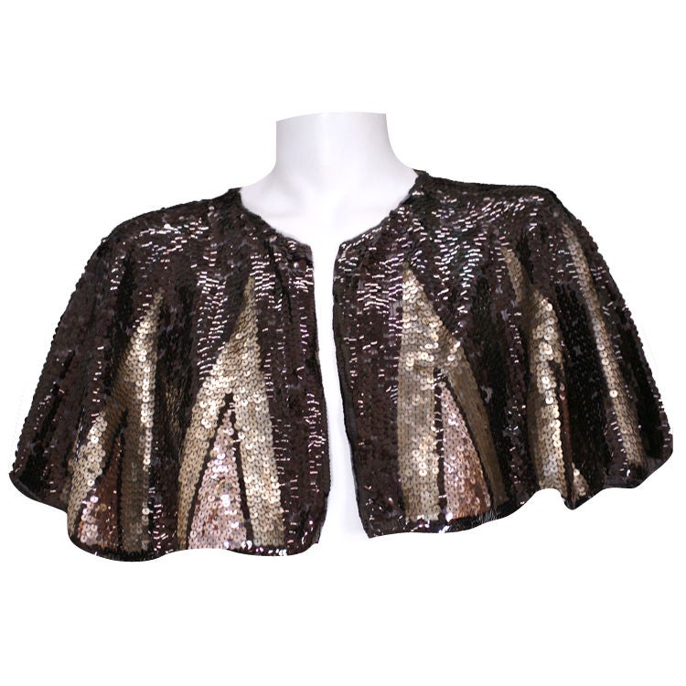 1930s Sequin Capelet, France