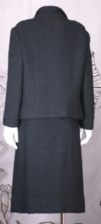 Black Eisa Wool Boucle Chic Suit, Balenciaga