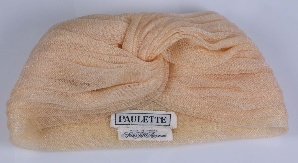 Paulette Silk Jersey TulleTurban 1