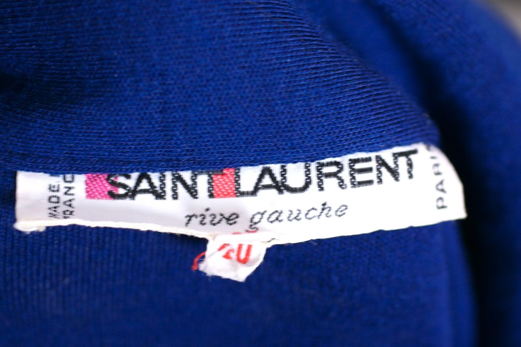 YSL Jersey Tunic Dress In Good Condition For Sale In New York, NY