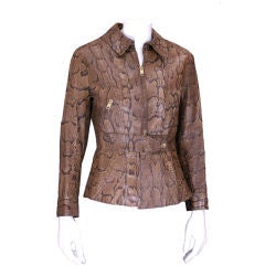 Vintage English SnakeskinJacket