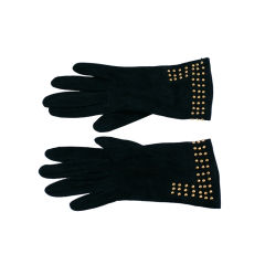 Bottega Veneta Studded Suede Gloves 6