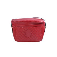 Retro YSL Red Leather Camera Bag