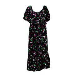 Vintage Yves Saint Laurent Silk Gypsy Dress