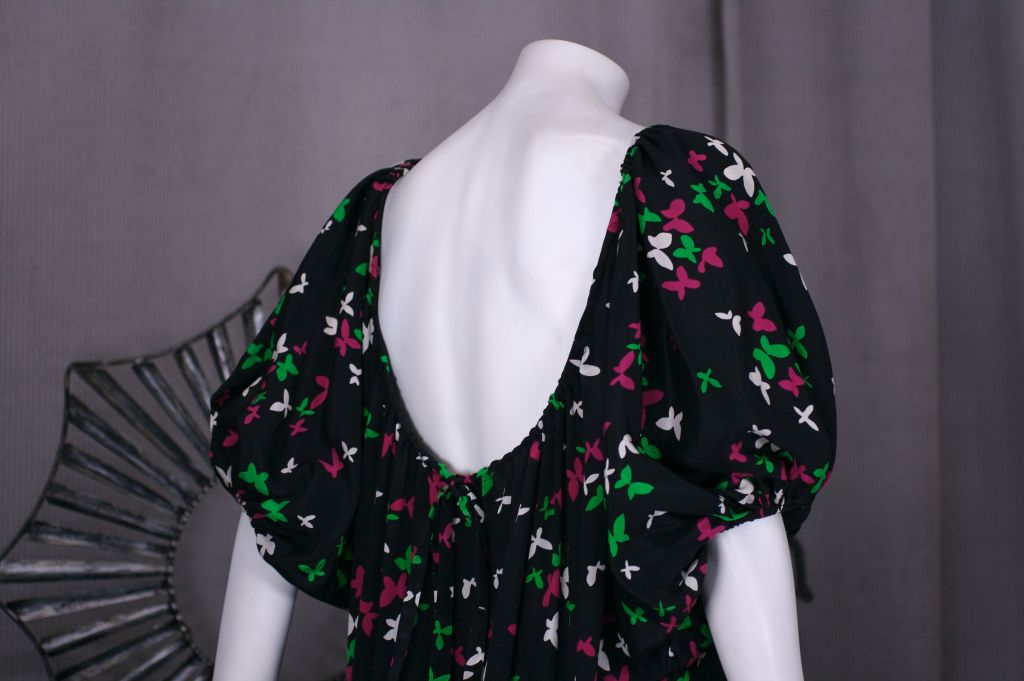 Yves Saint Laurent Silk Gypsy Dress In Excellent Condition In New York, NY