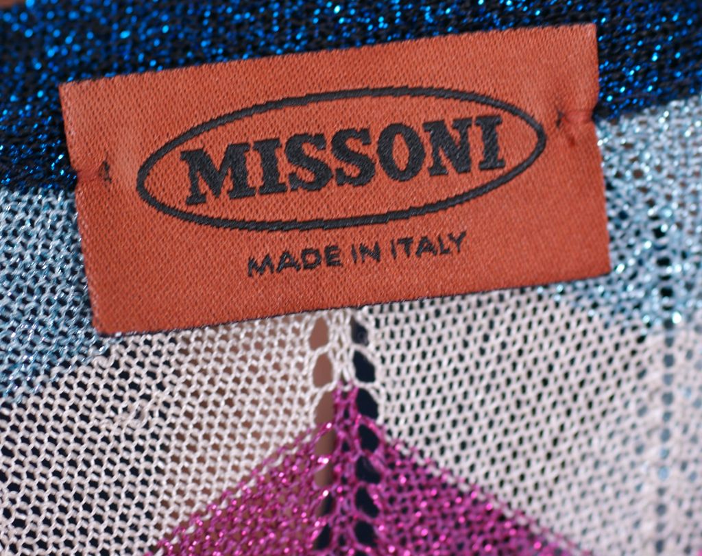 Missoni Lurex Knit Pant Suit For Sale at 1stDibs