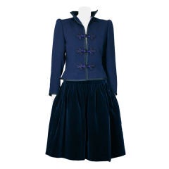 Yves Saint Laurent Haute Couture Suit, F/W 79