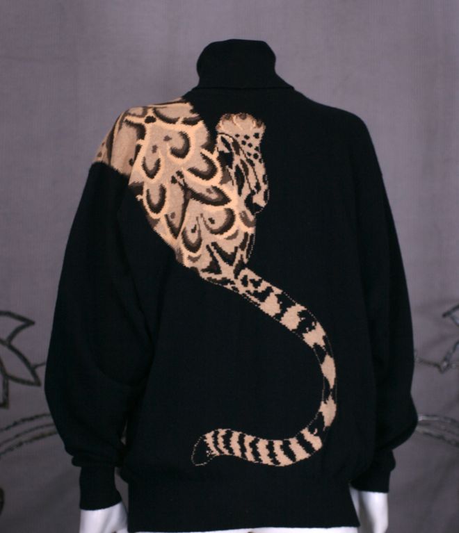 Wonderful Leopard Cashmere Sweater 1