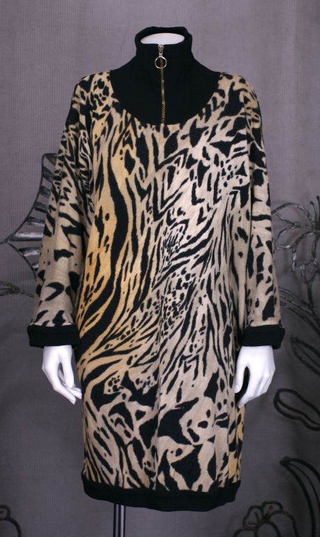 Women's Leonard Jersey Tiger Print Tunic