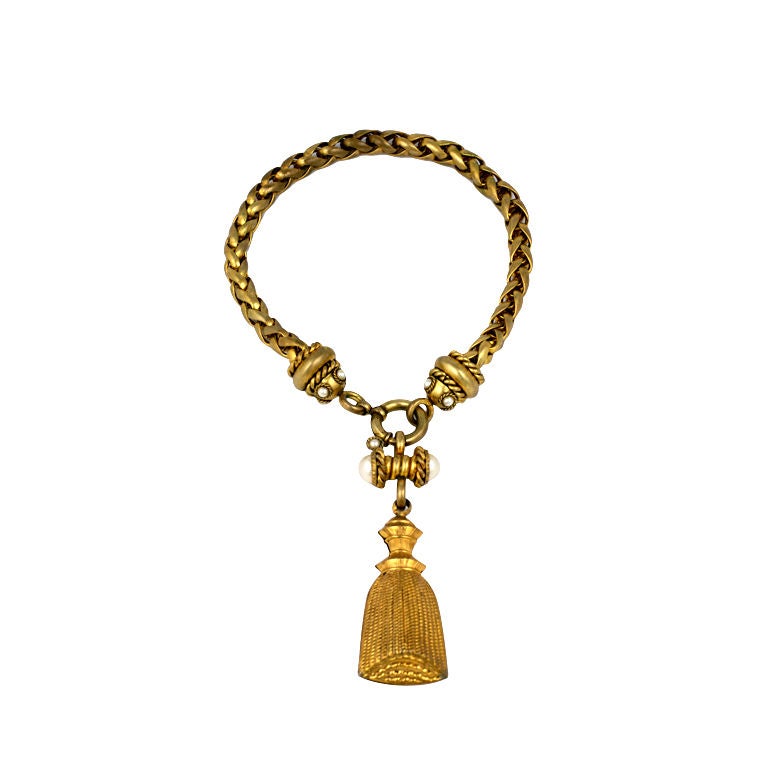 French Tassel Necklace For Sale