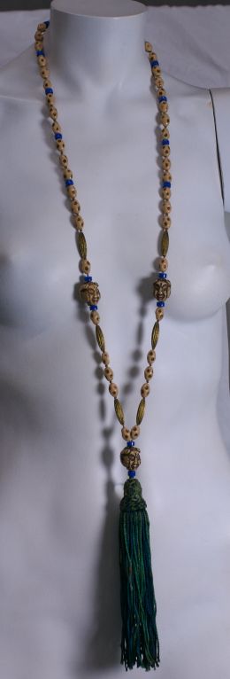 Women's Unusual Figural Celluloid Flapper Necklace For Sale