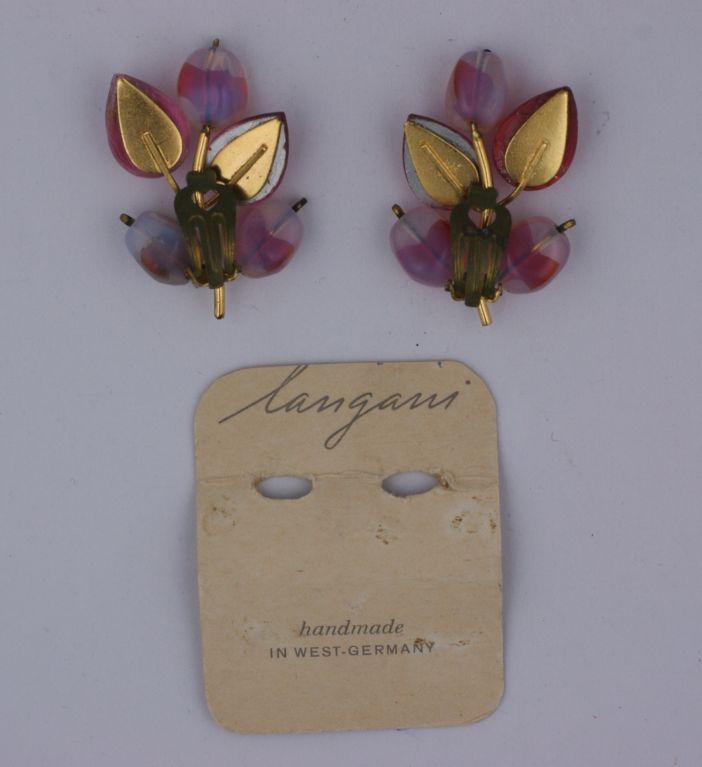 Langani Poured Glass Bud Earrings