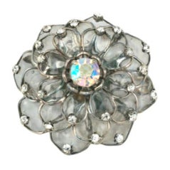 Broche Zinnia en cristal pavé, marque Walsh Leslie Chin