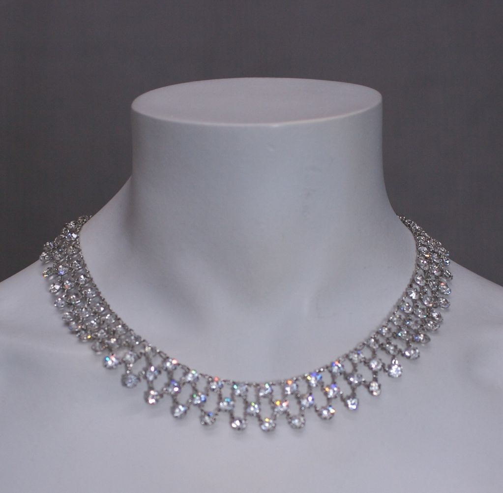 delicate crystal necklace