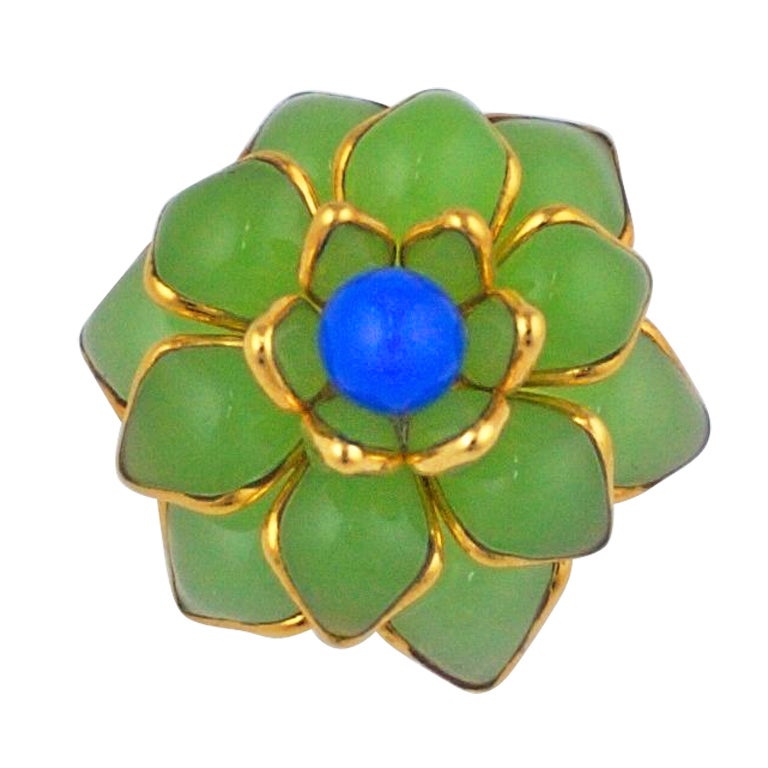 MWLC Poured Glass Zinnia Ring For Sale