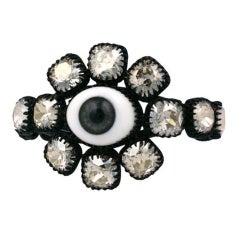 Rodarte Jewelled Grey "Eye" Cuff 5