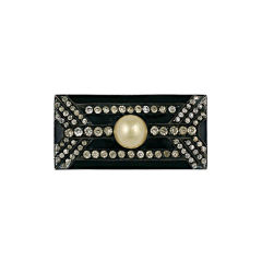 Art Deco Paste French  brooch