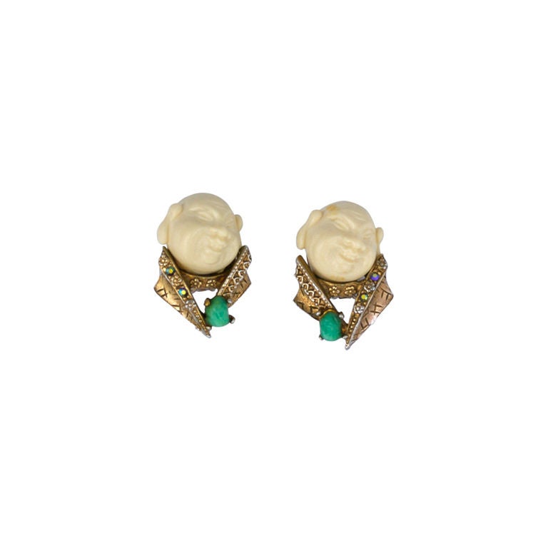 Har Earrings, Circa 1950s For Sale