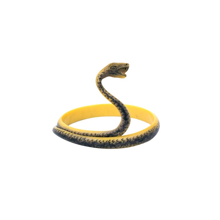 Deco Celluloid Cobra Armlet For Sale