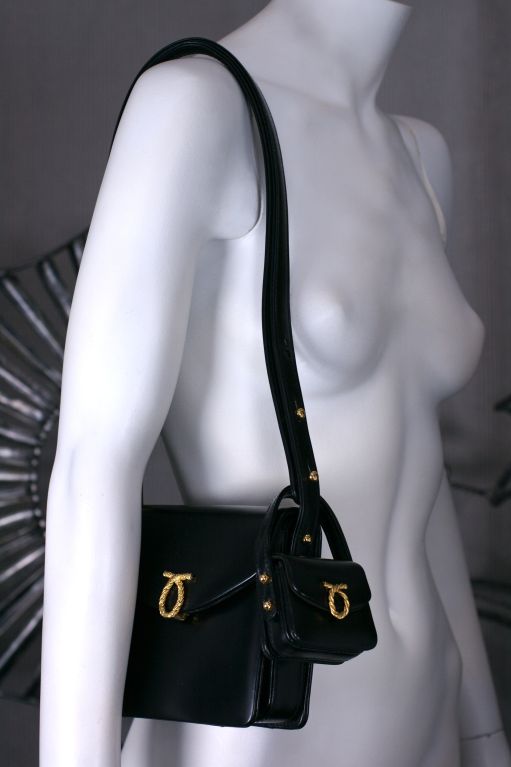 Launer UK Mother/Daughter Calf Shoulder Bag 1