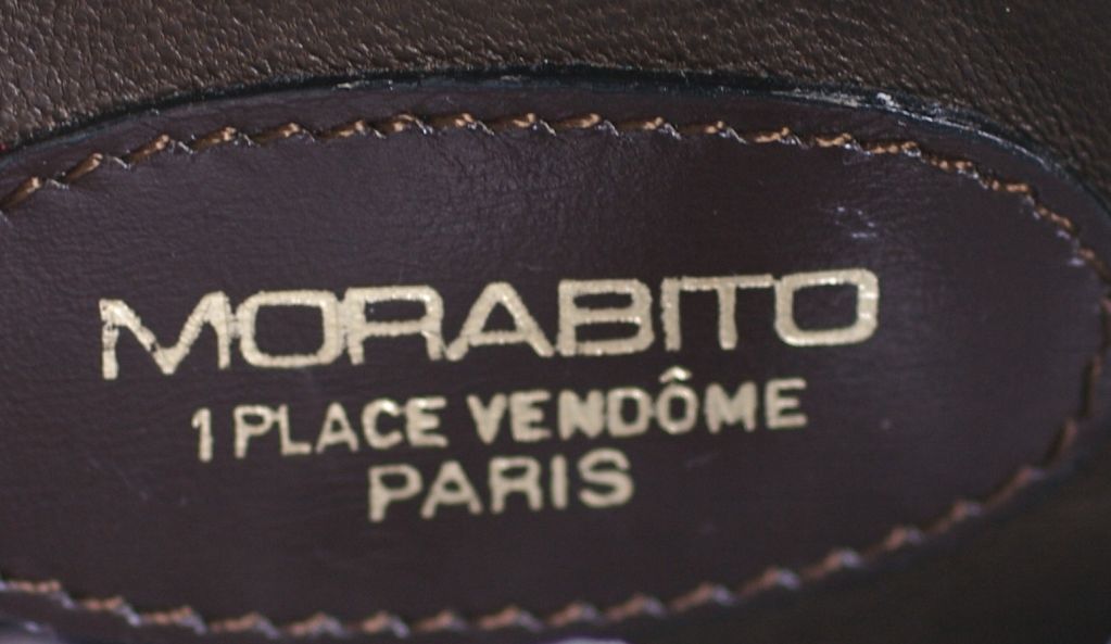 Morabito - Mini manteau en alligator coupé au centre, Paris Excellent état - En vente à New York, NY