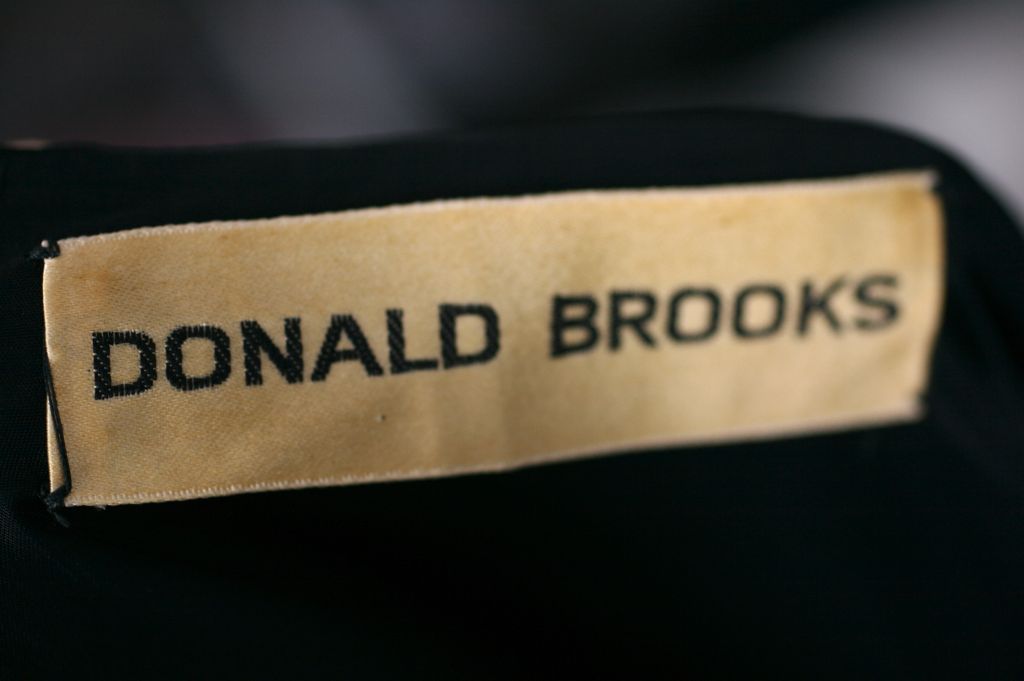 Donald Brooks Black Crepe Dress For Sale 2