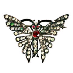 Antique Victorian Paste Butterfly